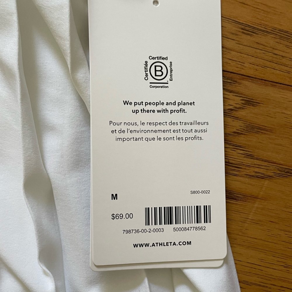 NWT Pleated White Athleta Skort - M - Picture 3 of 4
